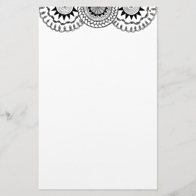 Papeterie zendoodle mandala en-tête 4 (Devant)