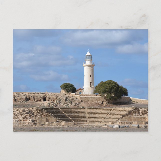 Paphos Phare et site archéologique Carte postale (Devant)