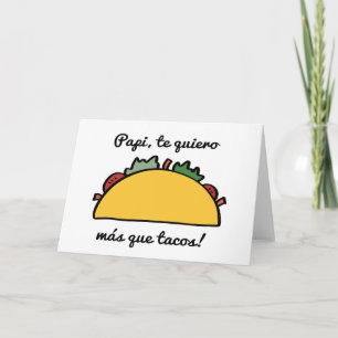 Papi, cartes de fête des pères de tacos de Quiero