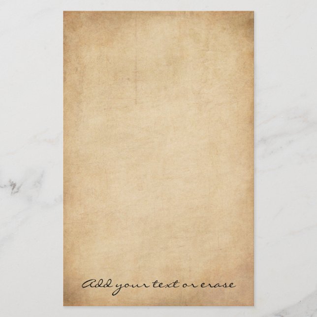 Papier 3 de papeterie souillé par cru (Devant)