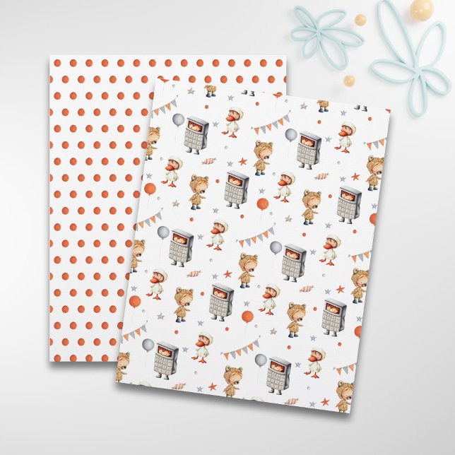 Papier à Anniversaire de enfant amusant Motif (Créateur téléchargé)