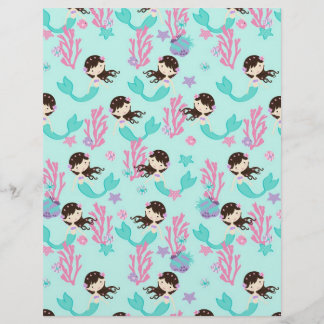 Papier à bretelle de petite sirène Brunette 1