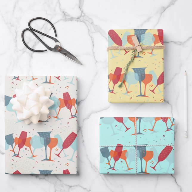 Papier à cocktails de célébration Design  (Recto)