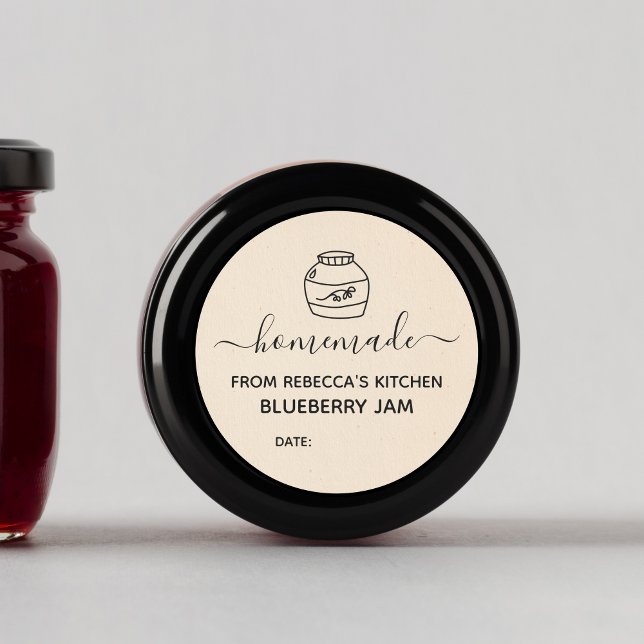 Papier à crème Faux fait maison | Étiquette Jam Ca (Créateur téléchargé)