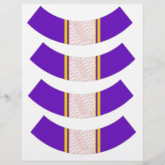 Papier à cupcake avec cadre photo violet et or