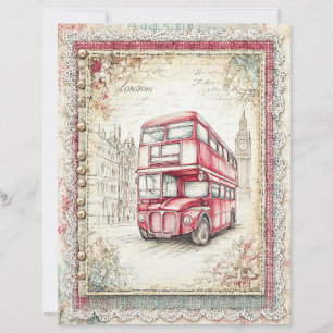 Papier à découpage Londres et Lace