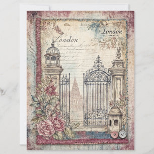 Papier à découpage Londres et Lace