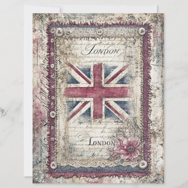 Papier à découpage Londres et Lace (Devant)