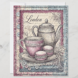Papier à découpage Londres et Lace