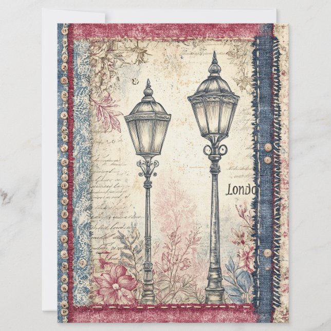 Papier à découpage Londres et Lace (Devant)