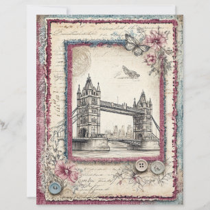 Papier à découpage Londres et Lace
