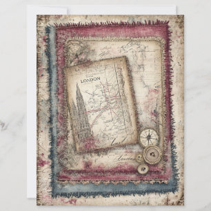 Papier à découpage Londres et Lace