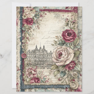 Papier à découpage Londres et Lace