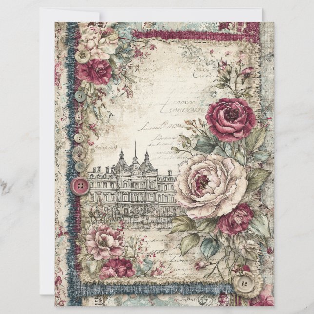 Papier à découpage Londres et Lace (Devant)