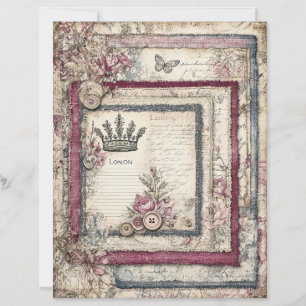 Papier à découpage Londres et Lace