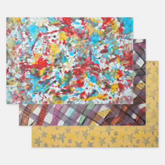 Papier à emballer - Dessins à coller