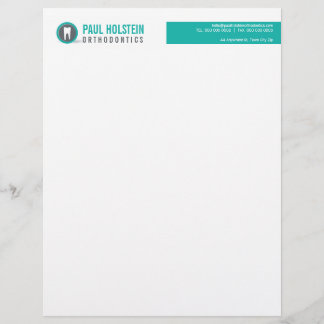 Papier À En-tête Avec Motif BOLD DENTIST LETTERHEAD :: Jade du logo de la dent