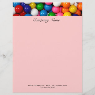 Papier À En-tête Avec Motif En-tête des gumballs