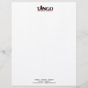 Papier À En-tête Avec Motif Leçon de tango - En-tête
