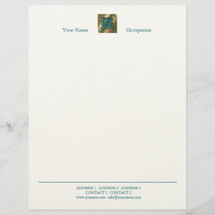 Papier À En-tête Avec Motif Lettre antique V - En-tête