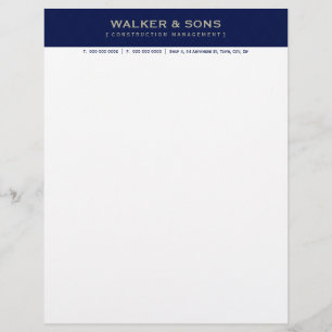 Papier À En-tête Avec Motif LETTRE D'AFFAIRES DE L'ENTREPRISE EN-TÊTE :: simpl