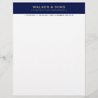 Papier À En-tête Avec Motif LETTRE D'AFFAIRES DE L'ENTREPRISE EN-TÊTE :: simpl