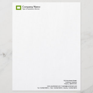 Papier À En-tête Avec Motif Logo Rectangle - Avocado vert