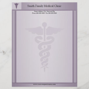 Papier À En-tête Avec Motif Médecin Médicale Docteur en chef
