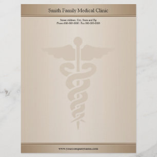 Papier À En-tête Avec Motif Médecin Médicale Docteur en chef