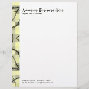 Papier À En-tête Avec Motif nerfs abstraits