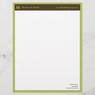 Papier À En-tête Avec Motif Nettoyez l'en-tête de lettre d'entreprise