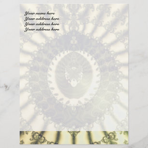 Papier À En-tête Avec Motif Soleil d'Orient
