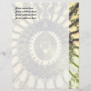 Papier À En-tête Avec Motif Soleil d'Orient