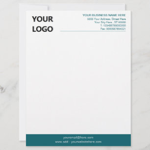 Papier à en-tête commercial personnalisé avec logo