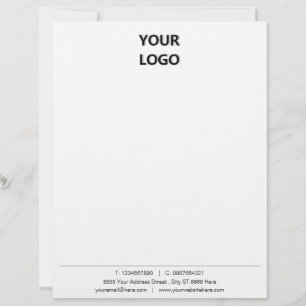 Papier à en-tête de modèle de papeterie d'entrepri