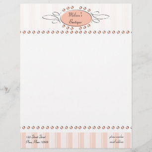 Papier À En-tête Décor de torsion