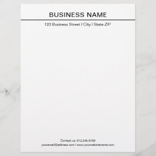 Papier à en-tête d'entreprise Moderne Modèle Class