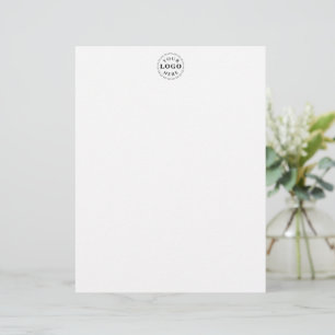 Papier à en-tête élégant avec logo personnalisé po