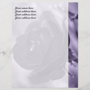Papier À En-tête En-tête personnalisé Purple Rose