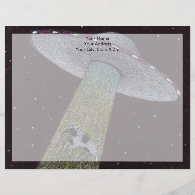 Papier À En-tête Enlèvement d'Aliens (Devant)