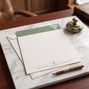 Papier à en-tête formel de clinique vétérinaire DV