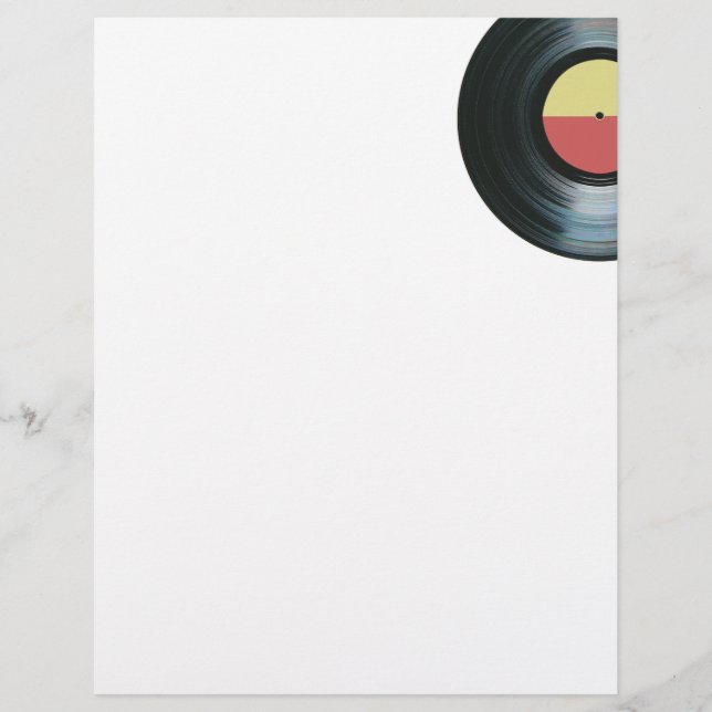 Papier à en-tête Label de Musique Vinyle Noir 2 (Devant)