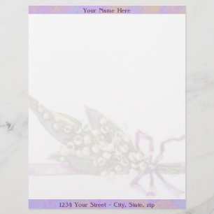 Papier À En-tête Lilly de l'en-tête de lettre de vallée