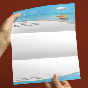 Papier À En-tête Modèle d'entête de lettre d'agence de voyages