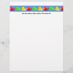 Papier À En-tête Penchez la bannière, votre nom, adresse, adresse,