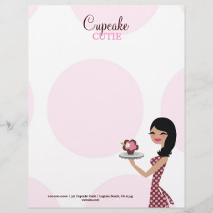 Papier À En-tête Personnalisable 311 Candie le noir/brune onduleux de Cutie de