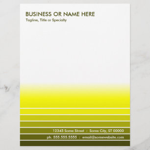 Papier À En-tête Personnalisable échantillon jaune doré