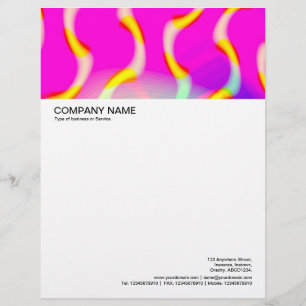 Papier À En-tête Personnalisable En-tête grande image - Colorful Abstrait 01