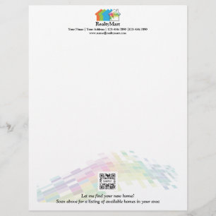Papier À En-tête Personnalisable Immobiliers de Chambre de modèle d'en-tête de