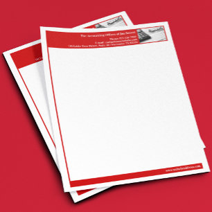 Papier À En-tête Personnalisable Modèle d'entête de lettre commerciale de comptabil